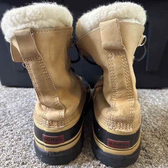 Sorel Boots Men\'s 12 Brown Black Lined Winter Snow Lace-Up Duck Boots‎ main image 4